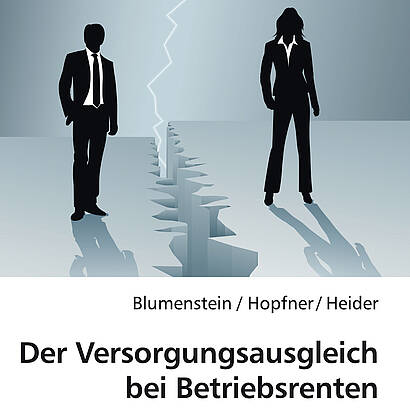 Titelblatt der Broschüre "Der Versorgungsausgleich bei Betriebsrenten"