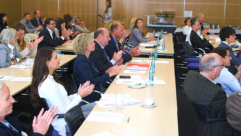 Teilnehmer des zweiten AGV-Gesundheitsforums