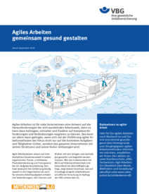 Titelblatt Agiles Arbeiten gemeinsam gesund gestalten