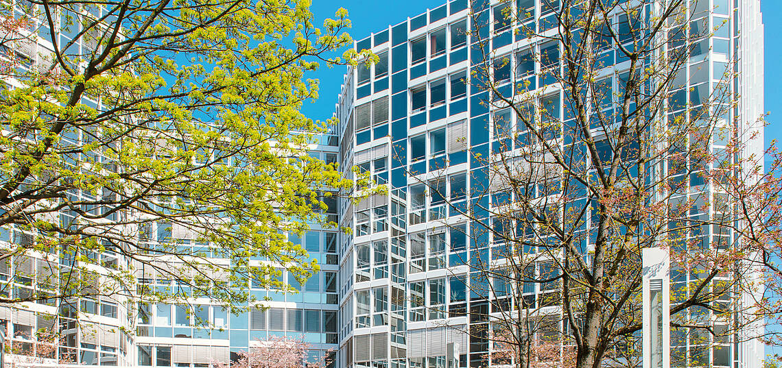 Fassade des AGV-Bürogebäudes